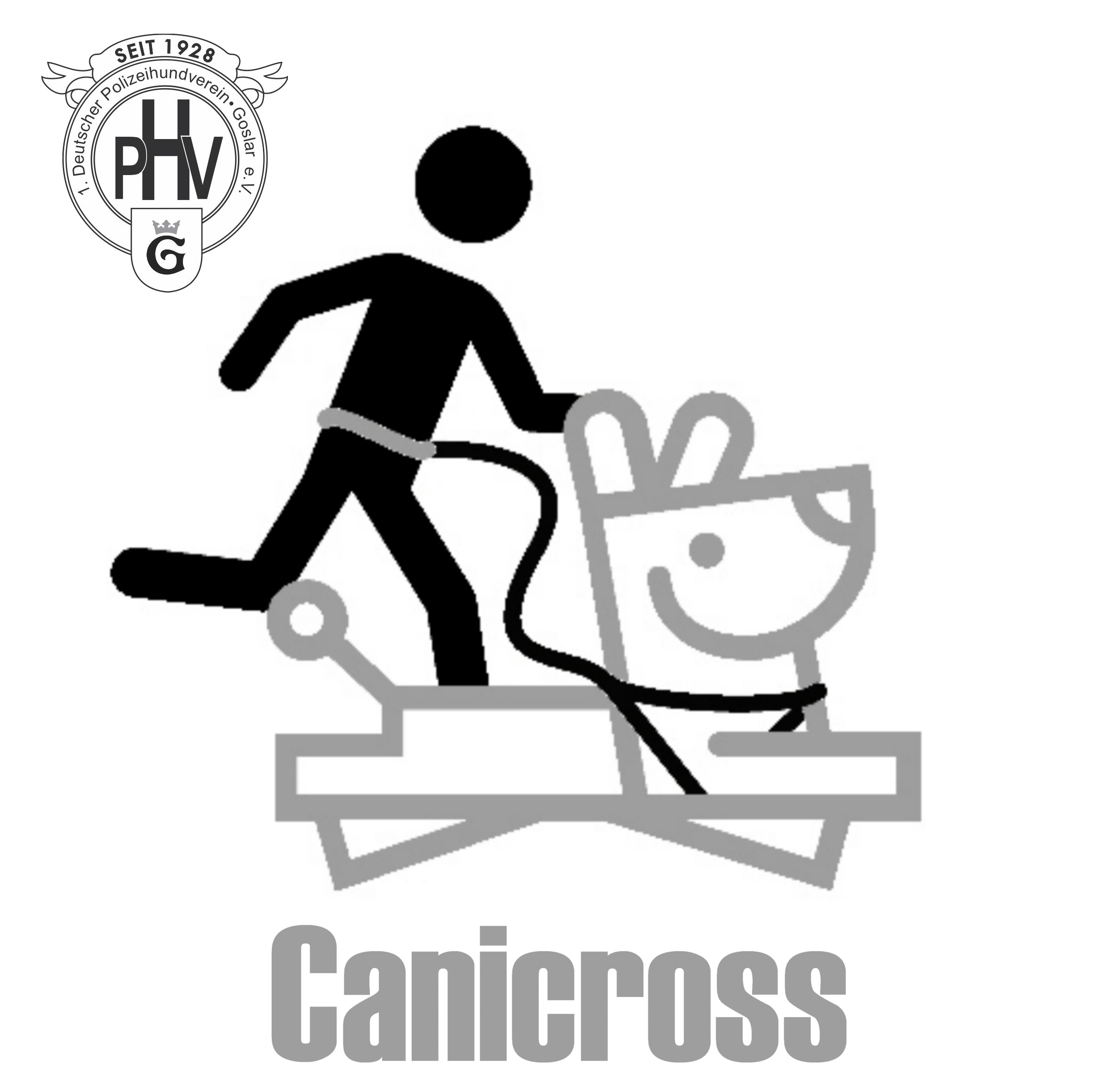 Logo Canicross mit PHV Logo und Beschriftung